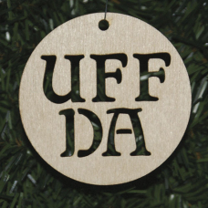 Baltic Birch Ornament - UFF DA